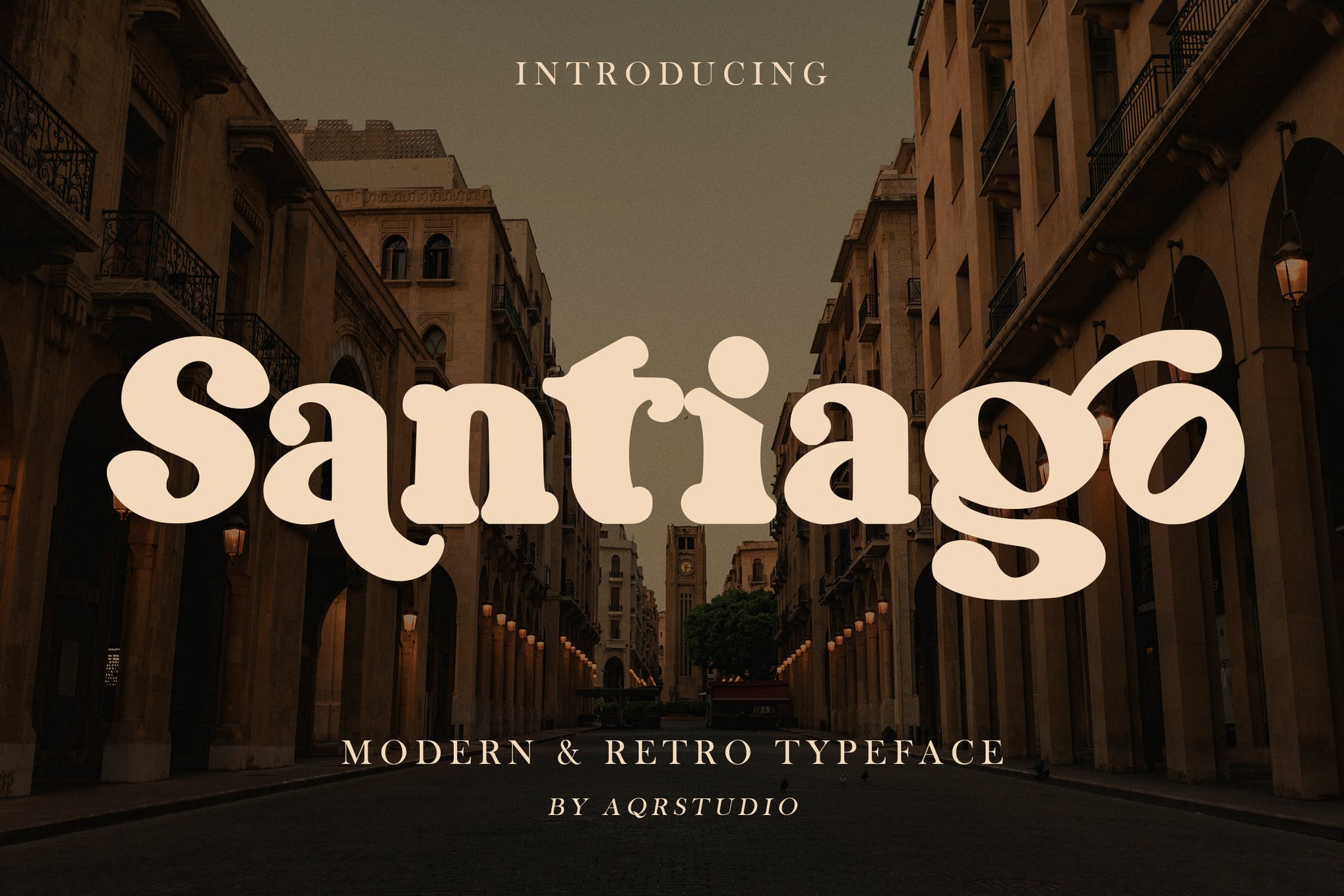 Santiago Retro Typeface app branding design display display font font graphic design illustration logo serif type typography ui ux vector