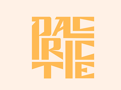 Practice: Custom Hand Lettering branding cream letter letter p lettering practice procreate type typography yellow