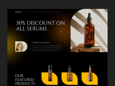 Landing page beauty care design landing ui usability ux web website