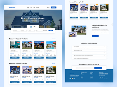 Real Estate Home page 3d animation branding design estate agent graphic design home house landing logo motion graphics property real property ui uidesign web template