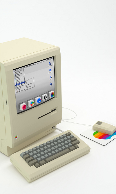 3D Apps on Macintosh 3d design macos render retro ui