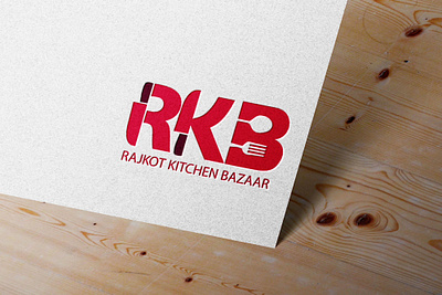 RAJKOT KITCHEN BAZAAR (RKB) Logo Design app branding design graphic design icon illustration logo typography ux vector