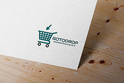 GOTODROP Logo Design app branding design icon illustration logo typography ui ux vector