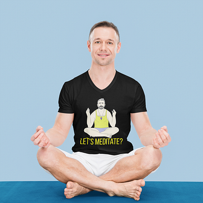 Let's Meditate? drawing graphic design health illustration meditate meditation yoga