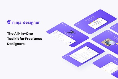 Ninja Designer Beta dashboard design freelance freelancer invoicing product design productivity project manager saas to do tool toolkit ui ux ux design web design