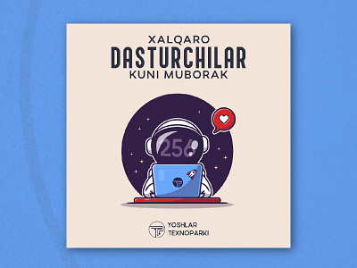 Yoshlar Texnoparki | Xalqaro Dasturchilar kuni color day design graphic design instagram mockup post programmer social media