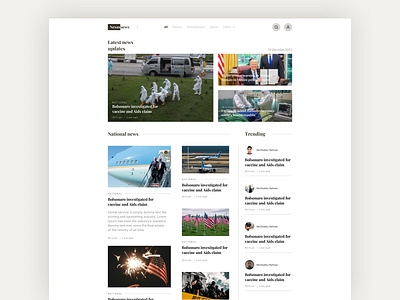 Online news website landing page ui design 2022 article blog blog site clean design figma landing page magazine minimal news online news product design responsive design template trendy design ui ui ux web design website