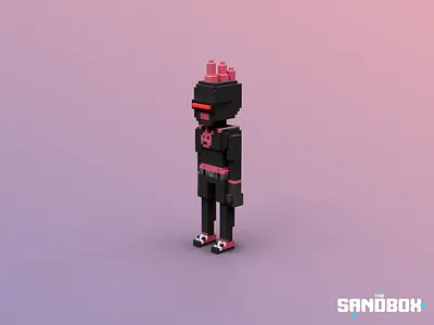 Power Punk Emo 3d 3dvoxel design fighting gaming lighttracer nft pixel sandbox the sandbox the sandbox game voxedit voxel art