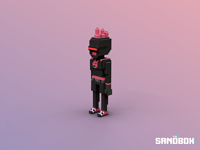 Power Punk Emo 3d 3dvoxel design fighting gaming lighttracer nft pixel sandbox the sandbox the sandbox game voxedit voxel art