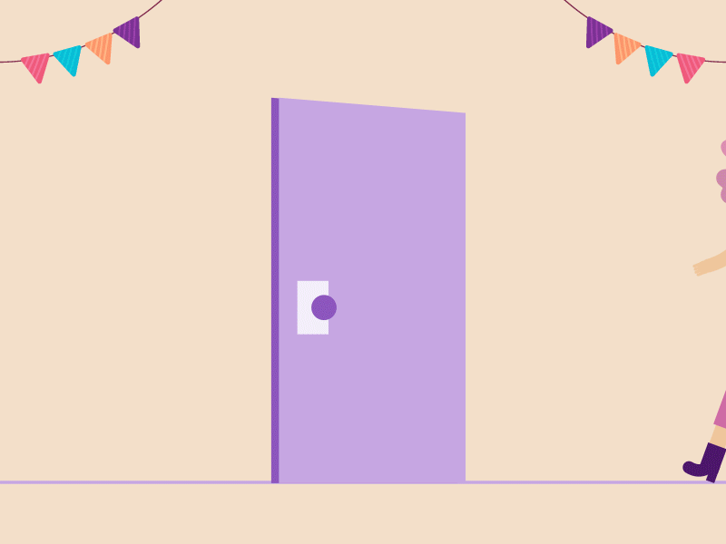 Birthday girl 2danimation aftereffects birthday cake design drawing illustration illustrator motiongraphics rigging vector walkcycle