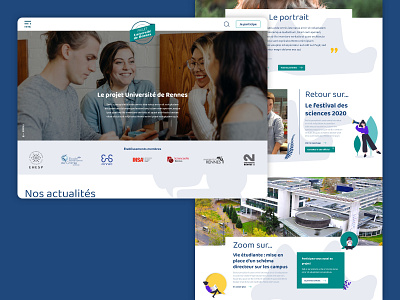 University homepage project home homepage ui