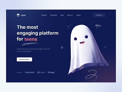 Qube | Learning Platform concept conceptui course courses design learning platform student study ui uiux ux