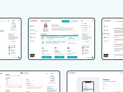 New uLékaře.cz Dashboard dashboard doctor ehealth health landing medic medical medical dashboard medicine telemedicine