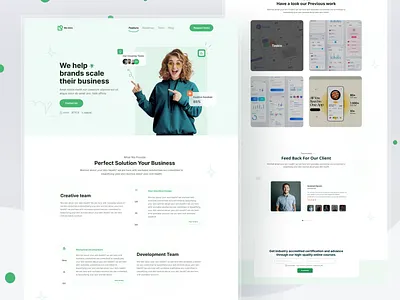 Digital Agency Landing page agency agency landing page agency website branding agency business web creative creative design digital agency digital marketing homepage landing page service landing page ui design uiux web design website