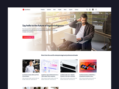 Enterprise Marketing Home branding clean desktop enterprise flat hero home legal minimal modern news products services simple ui