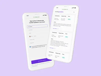 Vending Location - Web and App Design app design mobile app ui ux web design website