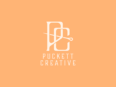 Puckett Creative Logo brand branding creative durham etsy lettermark local logo logo design mark p c pc pc logo puckett rebrand shop typography