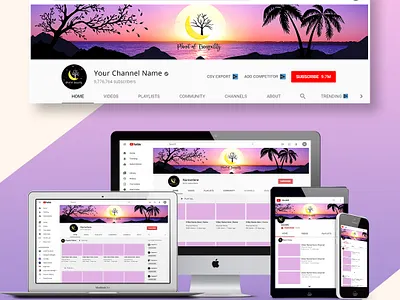 Relaxing Music YouTube Banner banner channelart meditation music music banner relaxing relaxing music study youtube youtube banner youtube channel art