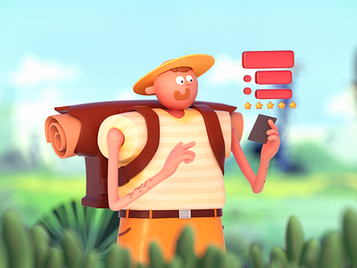 Character Design ( 3D ) - Voting ⭐️ 2d 3d 3d design blender c4d character character design cinema 4d cute cute illustration illustration ui ui design