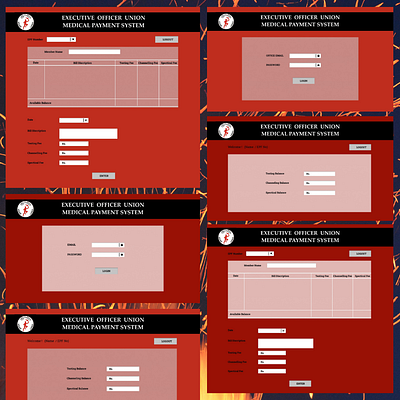 Medical Payment System Interface Designing adobexd graphic design ill illustrator photoshop ui