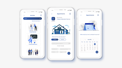 App for Elder's Caregiving Service app app design branding design elder care elder care services elder life experience design graphic design homes illustration ui uiux ux vector visual design