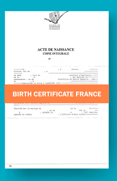 Birth Certificate France birth certificate birth certificate france