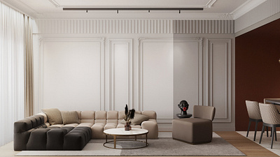 Living room 3dsmax corona design highend interior architecture livingroom