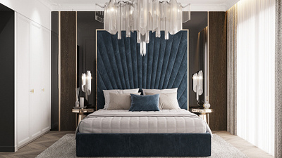 Frosty bedroom 3d 3dsmax bedroomdesign cg corona coronarander design interior architecture