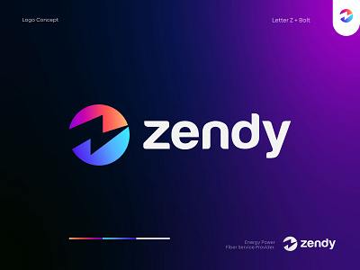 Z + Bolt Logo Mark bolt logo brand branding clean logo colorful logo gradient graphic design icon identity lettermark logo logo designer logodesign logomark logotype modern logo monogram startup typography vector