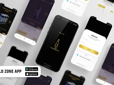 Alcoholic Drink Cold Zone App app appel design google graphic design mobile ui ux