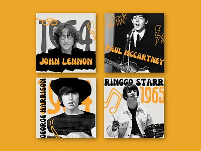 The Beatles content creation content post graphic design instagram post music rock social media graphics the beatles