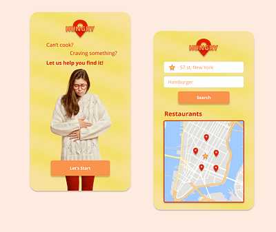 Hungry design graphic design ui