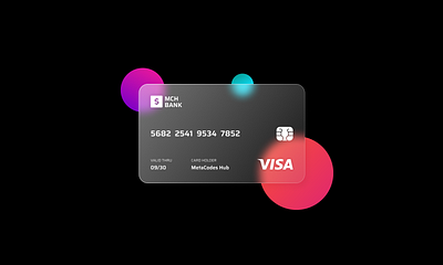 Glassmorphism Credit Card | UI Trend 3d clean creative credit card design design trend figma glass effect glassmorphism glassmorphism effect graphic design modern trend ui ui design ui trend ui ux