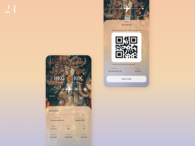 DailyUI 024 - Boarding pass 024 air ticket air ticket ui airline app airplane app boarding pass boarding pass ui dailyui dailyui02 flight flight app flight ui travel app travelling app