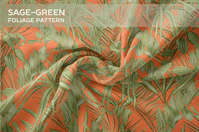 Sage-green foliage pattern for kitchens
