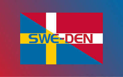 SWE-DEN brand danmark denmark design europe fifa football graphic design identity logo nordic scandinavian soccer sports sverige sweden visual