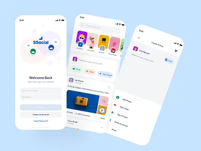 Social Media App ui