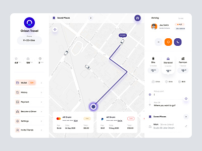 Orizon Travel - Online Taxi Booking Web App Concept admin admin interface admin panel admin theme admin ui analytics booking chart dahsboard dashboard dashboard ui dashbroad graph interface map stats taxi travel user dashboard