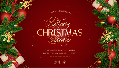 elegant-christmas-background-with-realistic-decoration bundle new year digital