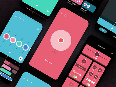 Jam Looper 3.0 app app design app store colors design guitar ios looper looper pedal music music apps ui