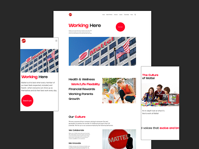 Mattel Redesign Concept corparate design e commerce minimal online store toy ui ux