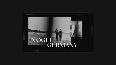 Peter Lindberg fashion peter lindbergh photography portfolio typography ui ux webdesign