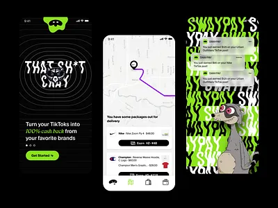 Swaypay app brand branding fintech layout mobile product design typography ui