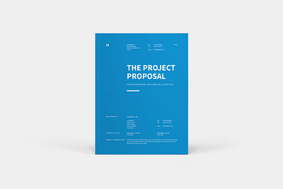 The Project Proposal brochure business business catalog catalog clean design framework illustration indesign infographics informational job magazine marketing print printable project project proposal proposal template