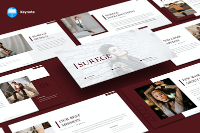 Surege - Lookbook Keynote Template 3d animation branding deck design designposter google slides graphic design illustration keynote logo lookbook motion graphics pitch pitch deck powerpoint presentation slides ui vector