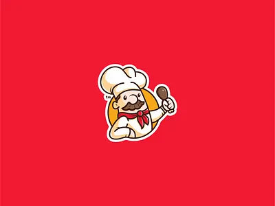 Master Chef branding broasted chicken character character logo chef character chef icon chef illustration chef logo chef mark cute logo flat logo fried chicken fried chicken logo graphic design logo logo design logo mark restaurant character restaurant logo sadawy