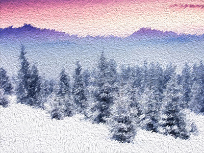 A Rough Winter design graphic illustration photoshop