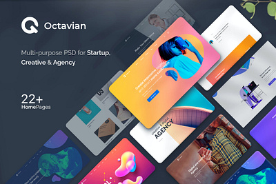 Octavian - Multipurpose Creative HTML5 CSS3 app branding design gym html illustration landing landing page landing web multipurpose personal trainer sowfware ui ui design ux ux design web web development web html website