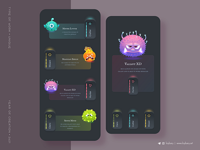 The best monsters adobe xd app app design button button design game game design mobile app mobile app design mobile design mobile ui mosters ui design ux design