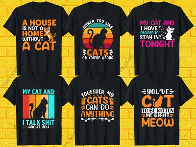 Cat T-shirt Design animal lovers cat cat lover t shirt cat t shirt cat t shirt design cat vector cat vektor custom cat t shirt custom t shirt design funny tshirt graphic design svg svg tshirt t shirt t shirt t shirt design trendy t shirt tshirt typography